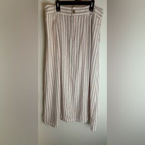 A New Day Blush and Cream Striped Skirt